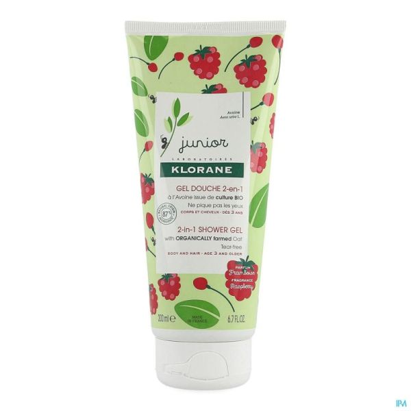 Klorane Petit Junior Gel Douche Framboise 200ml 