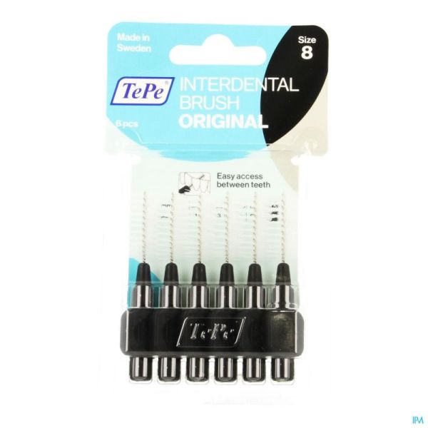 Tepe Interdental Brush 1,5mm Noir 6 Pièce