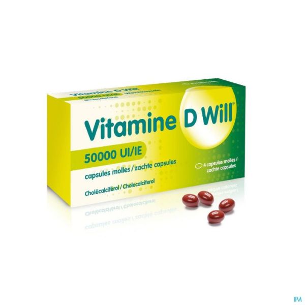 Vitamine D Will 50000ui Gélules Molle 4