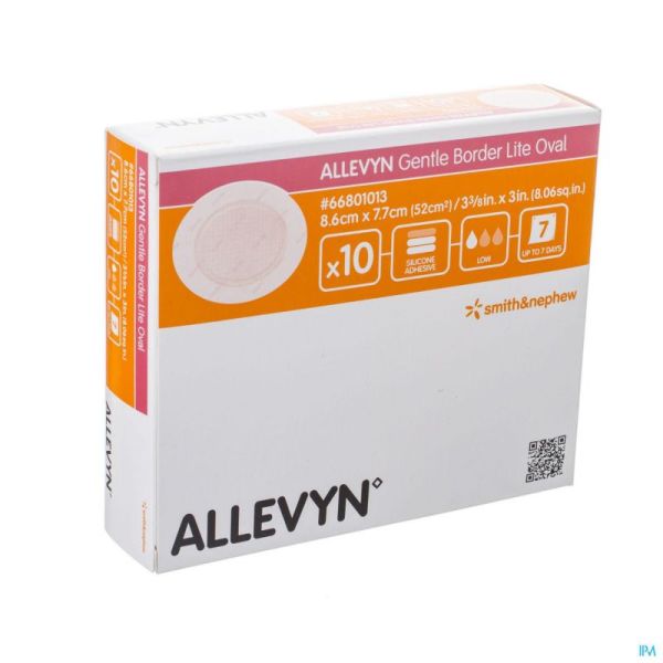 Allevyn Gentle Border Lite Oval Small 10 66801013