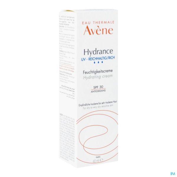 Avène Hydrance Uv Riche Crème Hydratante 40ml