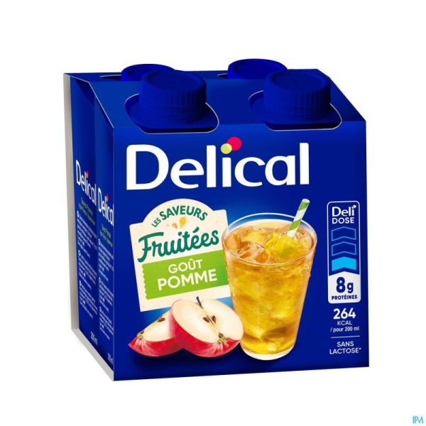 Delical Boisson Fruitee Pomme 4x200ml