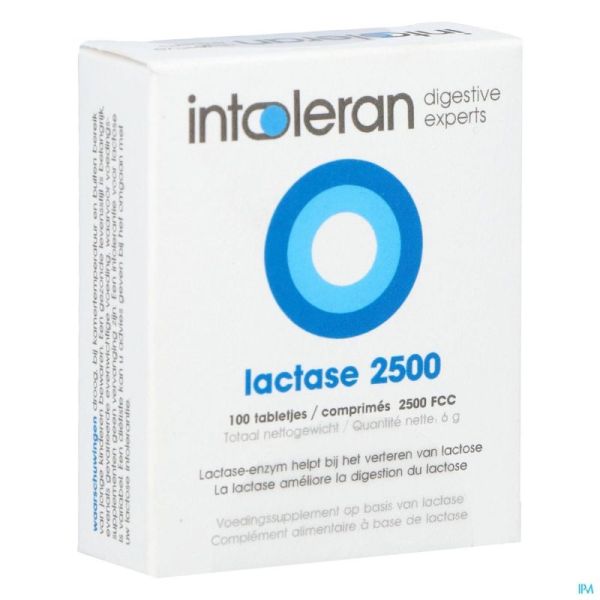 Intoleran Lactase 2500 Fcc Comprimés 100