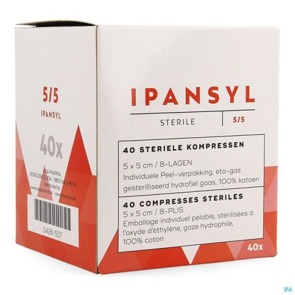 Ipansyl Compr St 5x5 8pl 40 Pièce