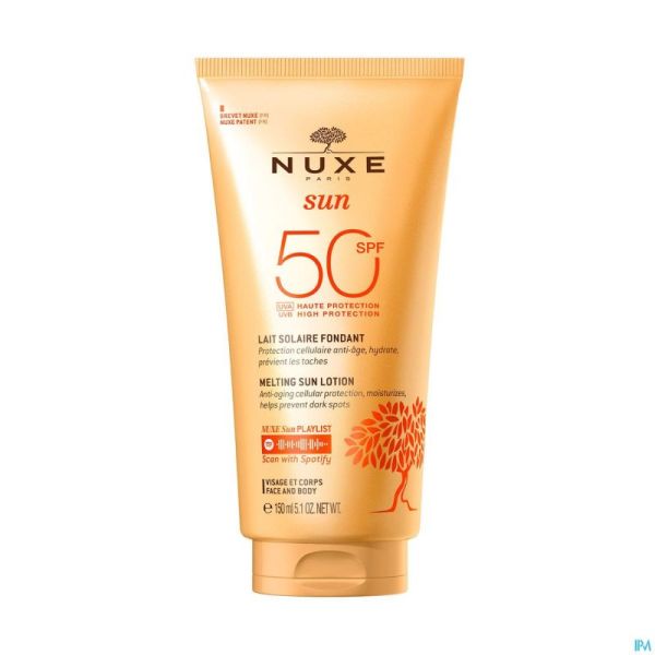 Nuxe Sun Lait Fondant Haute Protection Ip50 150ml Prix Permanent