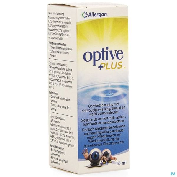 Optive Plus Gouttes 10 Ml