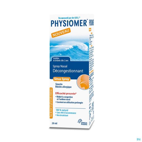 Physiomer Sinus Pocket Spray 20 Ml