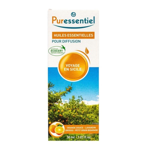 Puressentiel Diffusion Voyage en Sicile Agrumes flacon 30ml