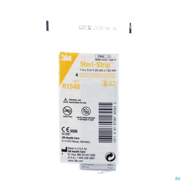 Steri-strip Nr 1548r 25mmx125mm 1 Pièce