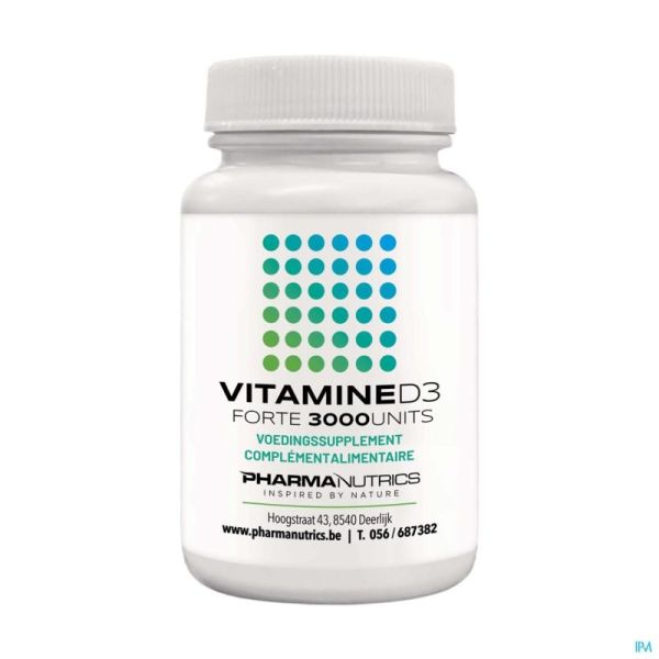 Vit D3 Forte 3000iu Gélules 120 Pharmanutrics