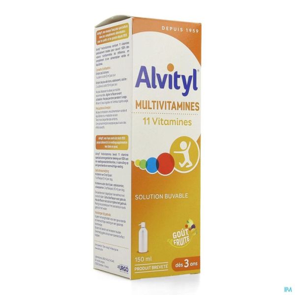 Alvityl Multivitamines Sirop 150 Ml