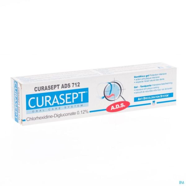 Curasept Dentifrice Gel 0,12% Tube 75ml