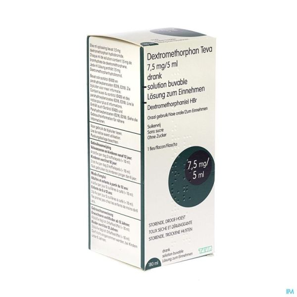 Dextromethorphan Teva Solution 180 Ml