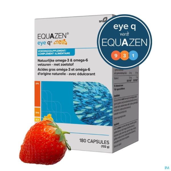 Equazen Chews Omega 3/6 Pot Gélules 180