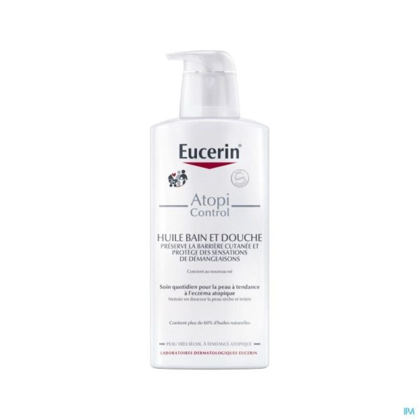 Eucerin AtopiControl Huile de Douche et bain 400 Ml