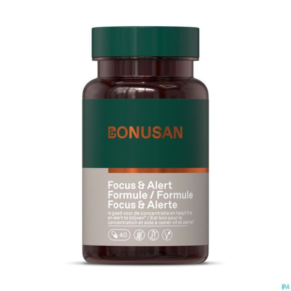 Focus & Alert Formule Caps 40 Bonusan