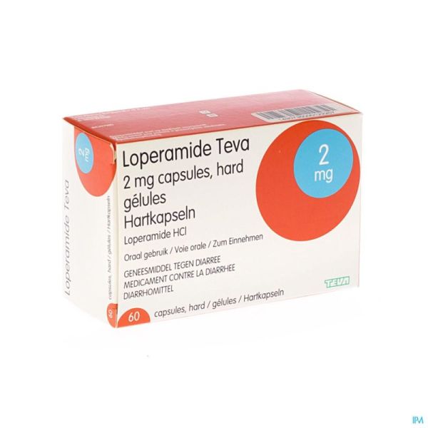 Loperamide Teva 60 Gélules 2 Mg