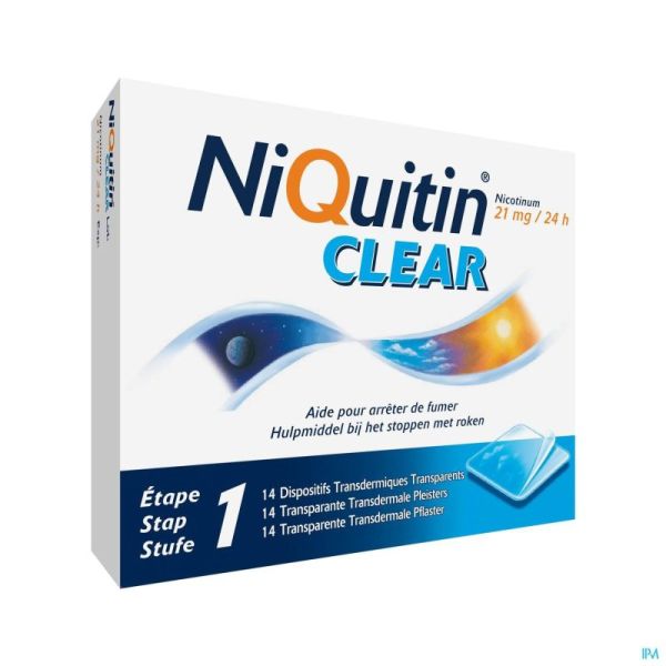 Niquitin Clear 14 Patchs 21 Mg