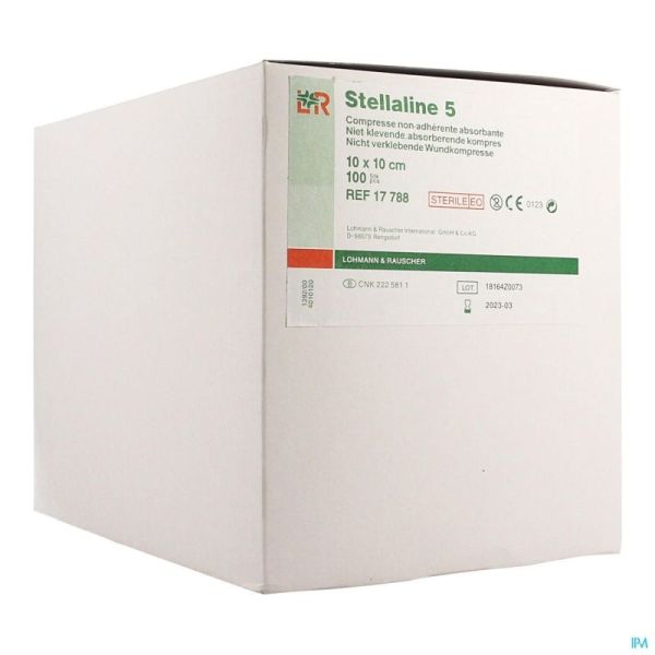 Stellaline '5' Compr Ster 10x10 17788 10