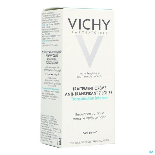 Vichy Déodorant Anti-Transpirant Crème 7 Jours 30 Ml