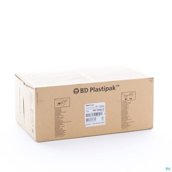 Bd Plastipak Seringue Luer 20ml 120 300613