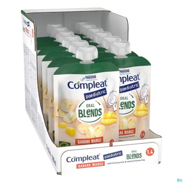 Compleat Paediatric Oral Blends Ban.&mang.12x150ml
