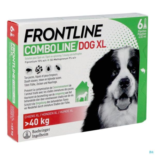 Frontline Combo Line pour Chien de plus de 40kg 6x4,02ml Dog XL