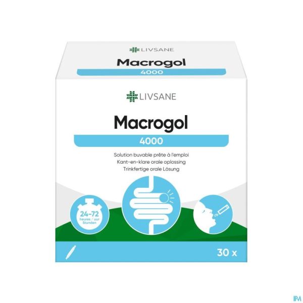 Livsane Macrogol 4000 10g Sachets Unidoses 30x20ml