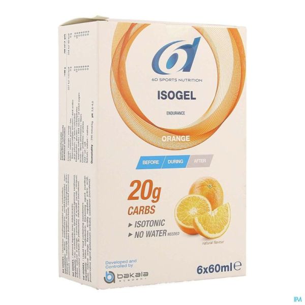 6d Sixd Isogel Orange 6x60ml