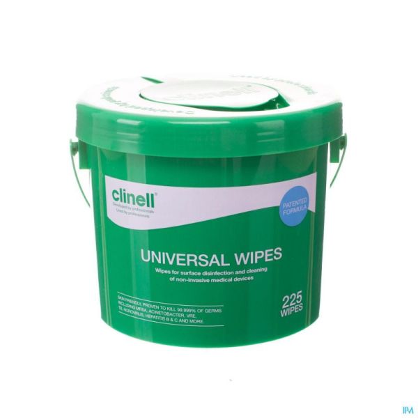 Clinell Univ Lingettes Bucket 225 Pièce