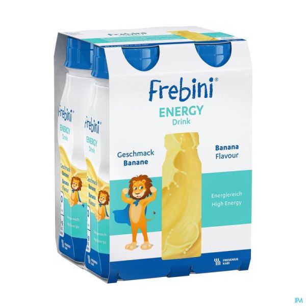 Frebini Energy Drink Enfant Banane Flacon 4x200ml