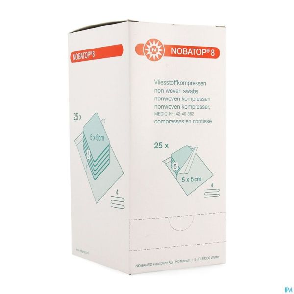 Nobatop 8 N/woven Ster/5 5,0cmx 5,0cm 25 9300111