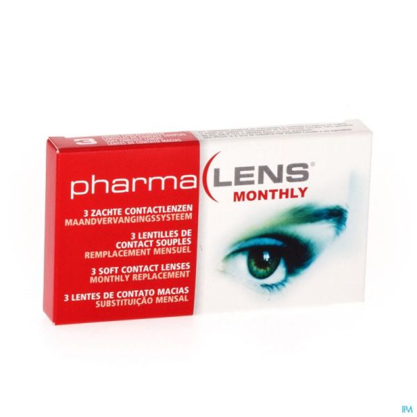 Pharmalens Lentilles Lentilles Mensuelles -5,00 3 Pièces