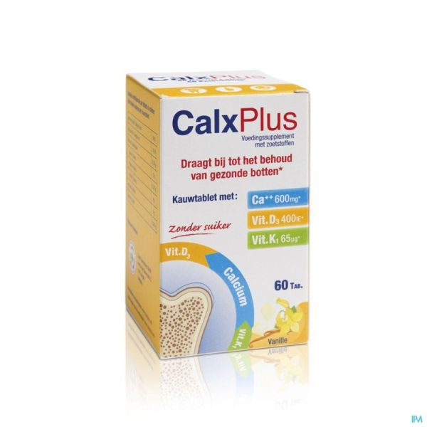 Calx-plus Vanille S Sucre 60 Comprimés 