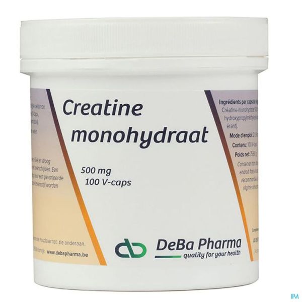 Creatine Monohyd Deba 100 Gélules 500 Mg