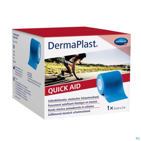 Dp Quickaid 6cm X 2m,bleu 1 P/s