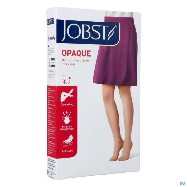 Jobst Opaque 1 Adulte Reg Sft Black V Pair