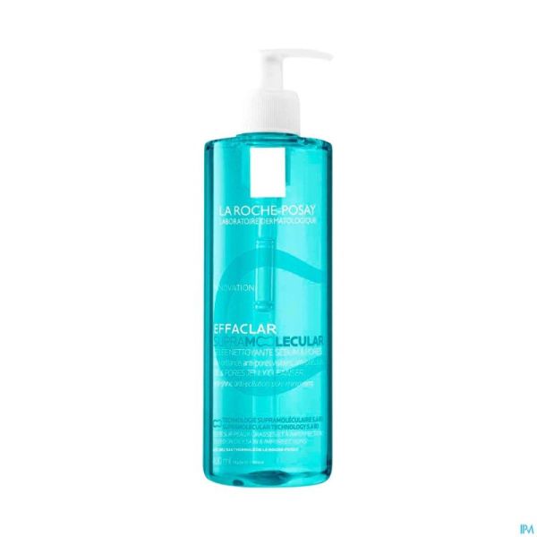 La Roche Posay Effaclar Supramoléculaire Sébum et Pores Gel Nettoyant 400ml