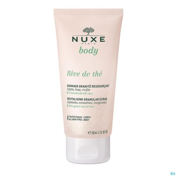 Nuxe Rêve de Thé Gommage Granité Ressourçant Tube150ml Prix Permanent