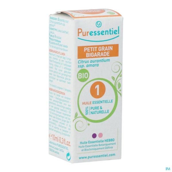 Puressentiel Expert Orange Amer Bio Huile Essentielle 10 Ml