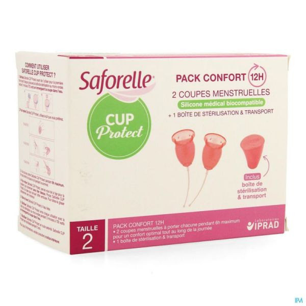 Saforelle Cup Protect Coupes Menstruelles Taille 2 2 pièces