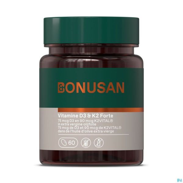 Vitamine D3 & K2 75mcg Softcaps 60 Bonusan
