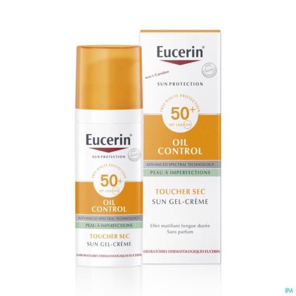 Eucerin Sun Oil Dry Touch Spf50 50 Ml Peau Grasse