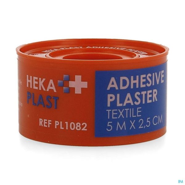 Hekaplast Bande Adhesive Textile 5mx2,5cm Rond 1