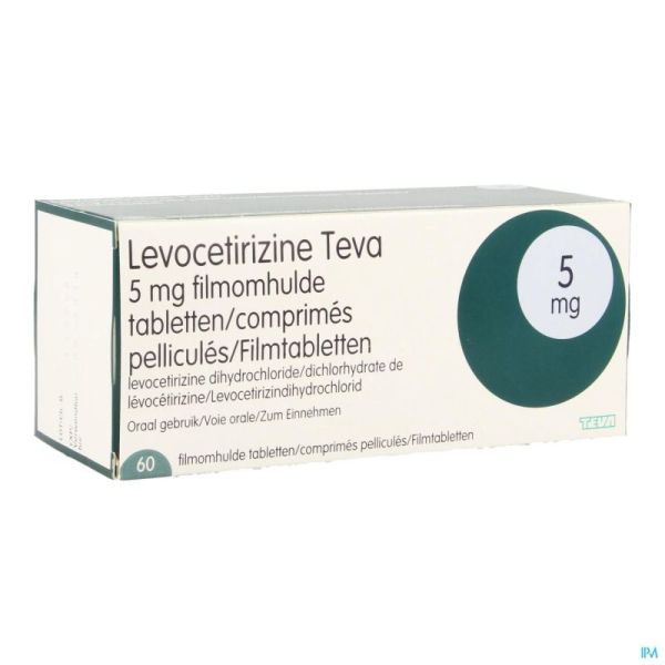 Levocetirizine Teva 5mg Comprimés Pell 60 X 5mg