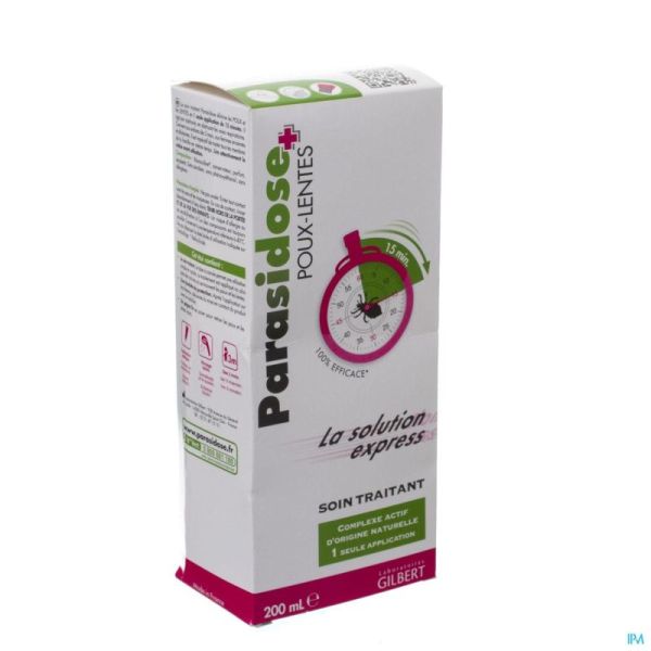 Parasidose Soin Traitant Anti Poux et Lentes 200ml