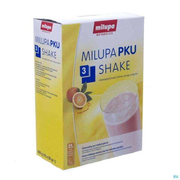 Pku 3 Shake Orange Sachets 10x50g