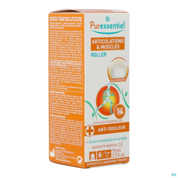 Puressentiel Articulation Roller au14 Huiles Essentielles 75ml