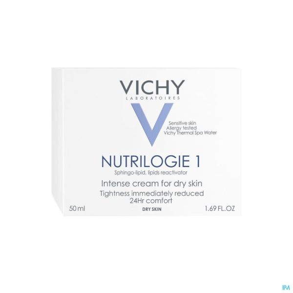 Vichy Nutrilogie 1 Visage Peaux Sèches 50 Ml