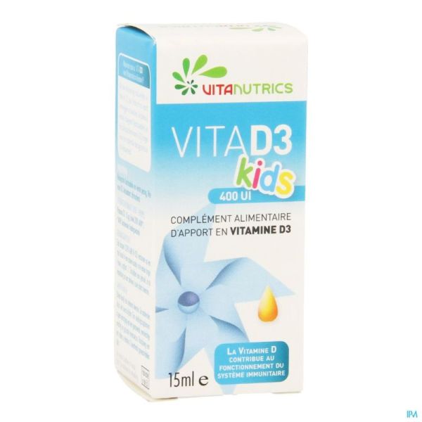 Vita D3 400ui Kids Vitanutrics Gouttes 15ml